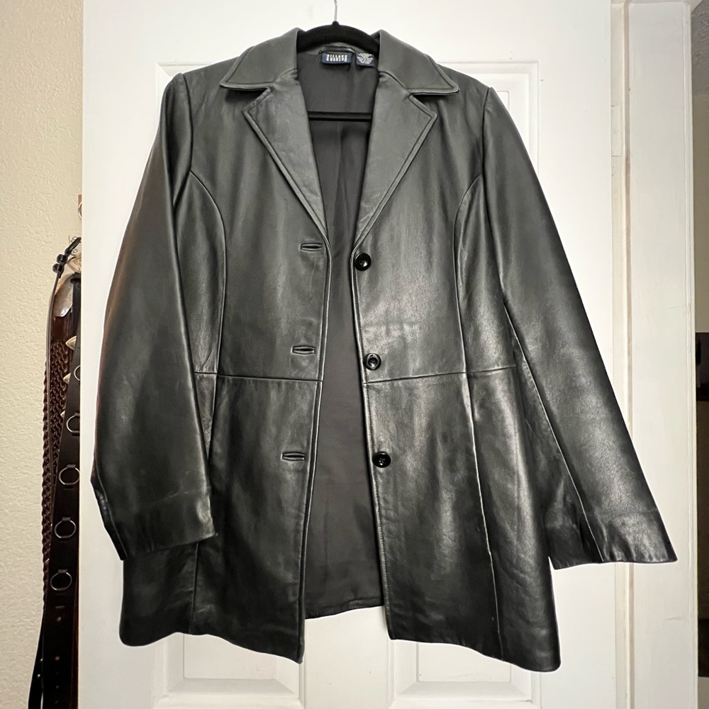 Hillard & Hanson leather jacket